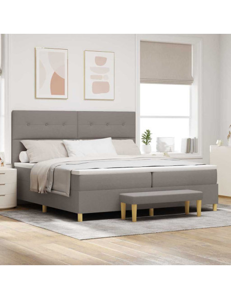 Letto a molle con testiera Talpa 200 x 200 cm Tessuto