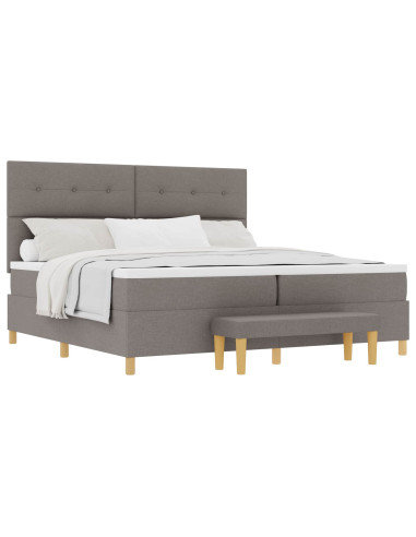 Letto a molle con testiera Talpa 200 x 200 cm Tessuto