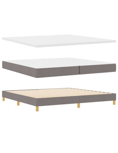 Letto a molle con testiera Talpa 200 x 200 cm Tessuto