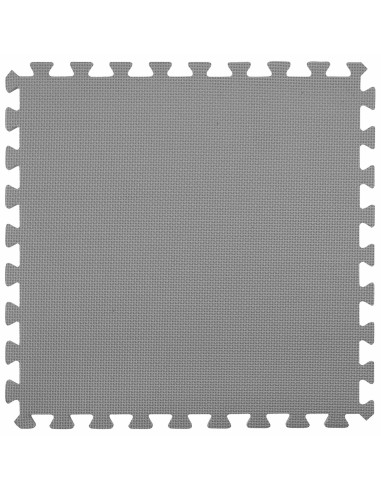 Tappetino per piscina 16 pz Ø 235 cm Rotondo Schiuma EVA Grigio