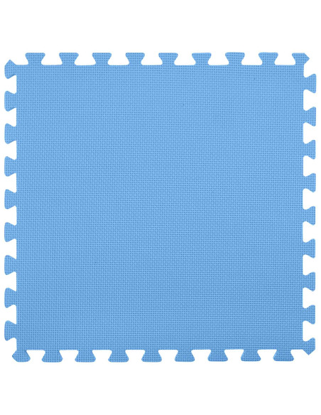 Tappetino per piscina 25 pz Ø 292 cm Rotondo Schiuma EVA Blu