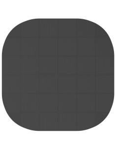 Tappetino per piscina 36 pz Ø 350 cm Rotondo Schiuma EVA Nero 2