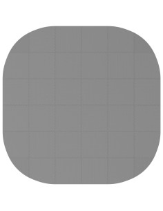 Tappetino per piscina 36 pz Ø 350 cm Rotondo Schiuma EVA Grigio 2