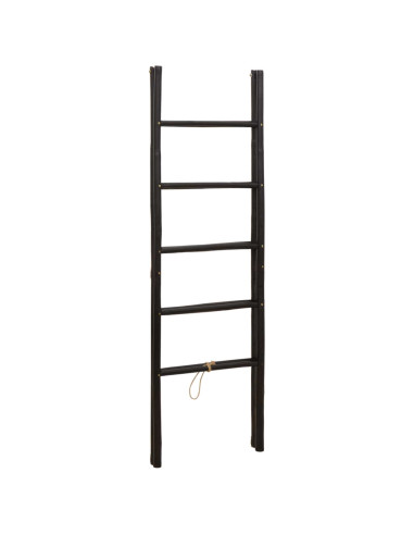 Scala per coperte a doppio lato Nero 50 x 50 x 159 cm Bambù