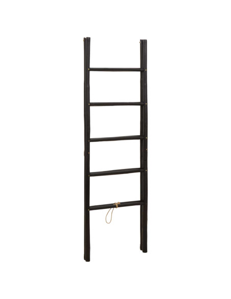 Scala per coperte a doppio lato Nero 50 x 50 x 159 cm Bambù