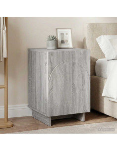 Armadio da Notte Sonoma grigio 33,5 x 34,5 x 50 cm