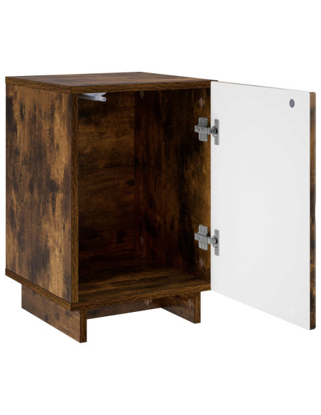 Armadio da Notte Rovere Fumo 33,5 x 34,5 x 50 cm