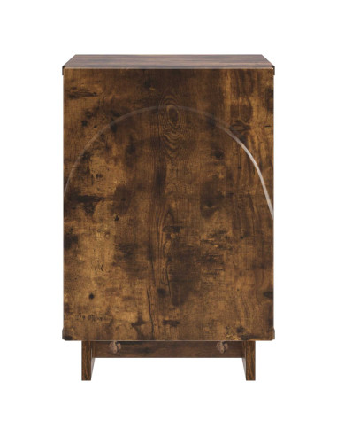 Armadio da Notte Rovere Fumo 33,5 x 34,5 x 50 cm