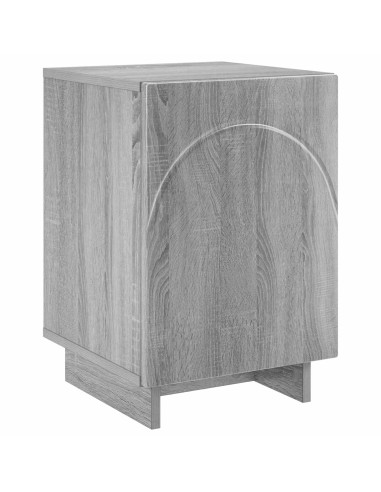 Armadio da Notte Sonoma grigio 33,5 x 34,5 x 50 cm
