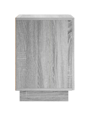 Armadio da Notte Sonoma grigio 33,5 x 34,5 x 50 cm