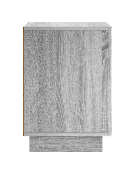Armadio da Notte Sonoma grigio 33,5 x 34,5 x 50 cm
