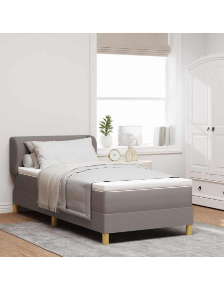 Letto a molle con testiera Talpa 90 x 190 cm Tessuto