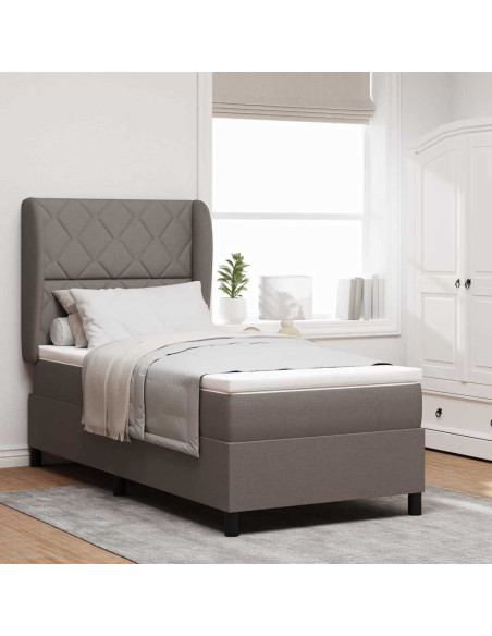 Letto a molle con testiera Talpa 90 x 200 cm Tessuto
