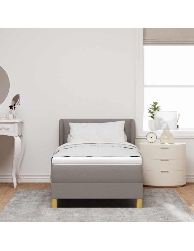 Letto a molle con testiera Talpa 90 x 190 cm Tessuto