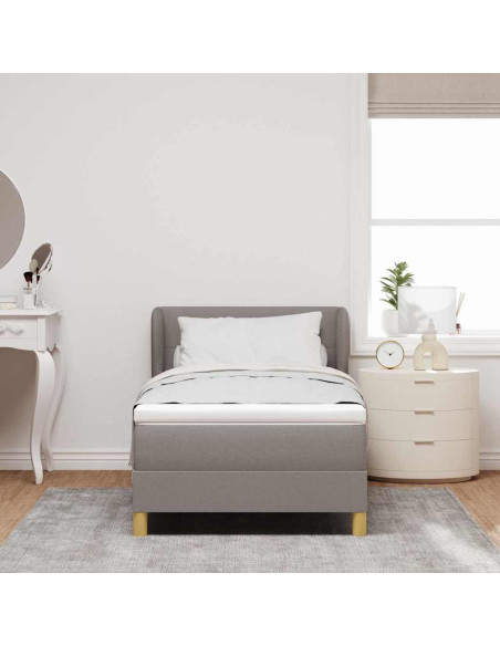 Letto a molle con testiera Talpa 90 x 190 cm Tessuto