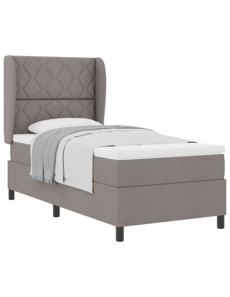 Letto a molle con testiera Talpa 90 x 200 cm Tessuto