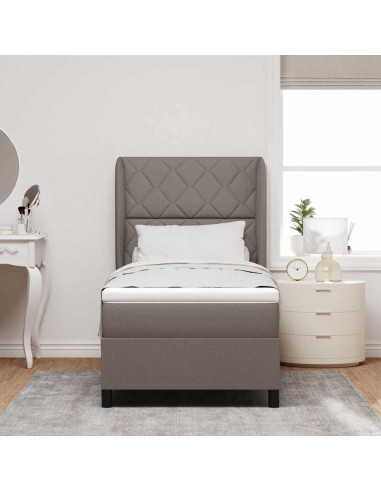 Letto a molle con testiera Talpa 90 x 200 cm Tessuto