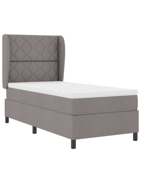 Letto a molle con testiera Talpa 90 x 200 cm Tessuto
