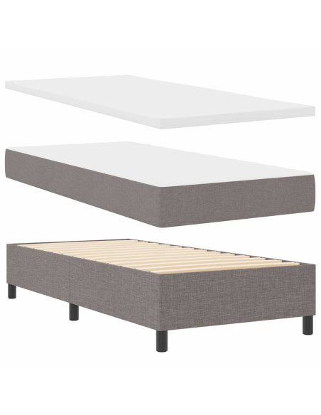 Letto a molle con testiera Talpa 90 x 200 cm Tessuto