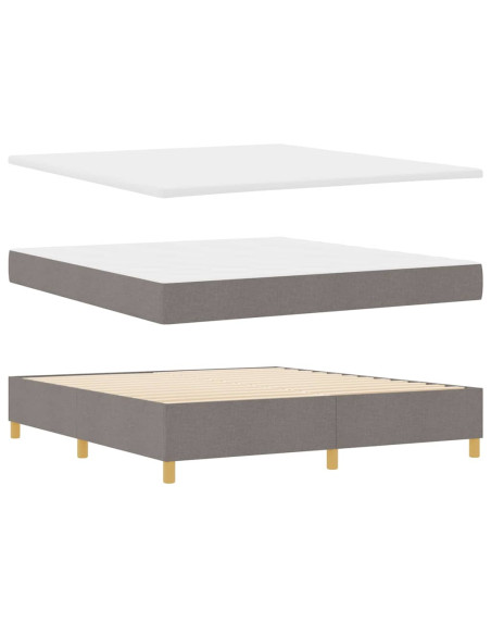 Letto a molle con testiera Talpa 180 x 200 cm Tessuto