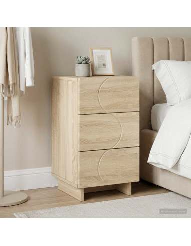 Armadio da Notte Rovere Sonoma 33,5 x 34,5 x 60 cm