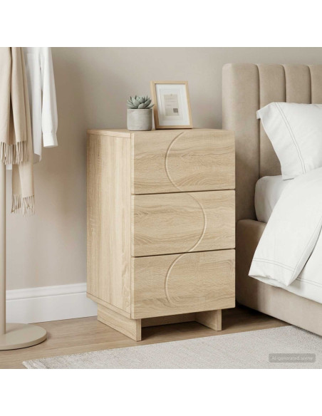 Armadio da Notte Rovere Sonoma 33,5 x 34,5 x 60 cm