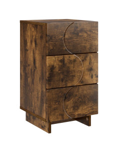 Armadio da Notte Rovere Fumo 33,5 x 34,5 x 60 cm 2