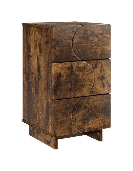 Armadio da Notte Rovere Fumo 33,5 x 34,5 x 60 cm