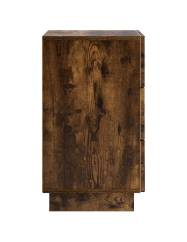 Armadio da Notte Rovere Fumo 33,5 x 34,5 x 60 cm
