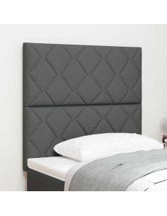 Testiera Grigio scuro 90 cm Tessuto