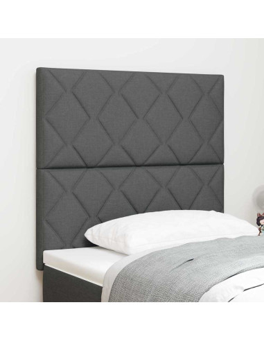 Testiera Grigio scuro 90 cm Tessuto