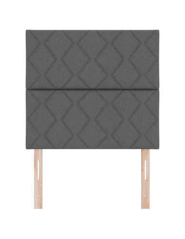 Testiera Grigio scuro 90 cm Tessuto