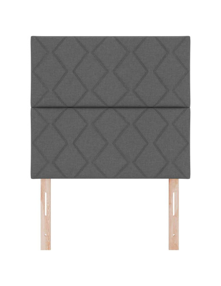 Testiera Grigio scuro 90 cm Tessuto