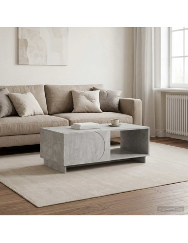 Tavolino da salotto Grigio Cemento 95 x 50,5 x 35 cm
