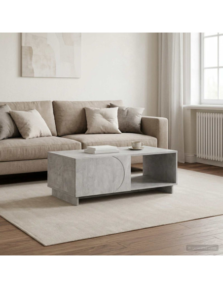 Tavolino da salotto Grigio Cemento 95 x 50,5 x 35 cm