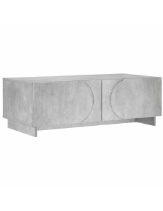 Tavolino da salotto Grigio Cemento 102 x 50,5 x 35 cm 2