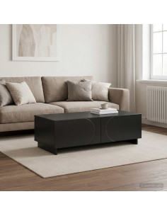 Tavolino da salotto Nero 102 x 50,5 x 35 cm