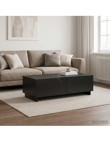 Tavolino da salotto Nero 102 x 50,5 x 35 cm