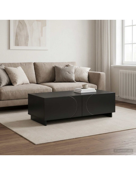 Tavolino da salotto Nero 102 x 50,5 x 35 cm
