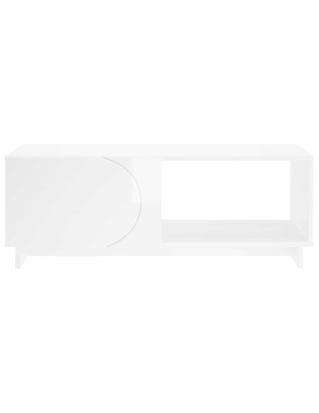 Tavolino da salotto Bianco Lucido 95 x 50,5 x 35 cm
