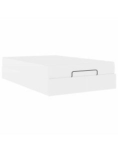 Struttura letto con materasso Altro 2 pcs Bianco PVC 2