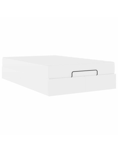 Struttura letto con materasso Altro 2 pcs Bianco PVC