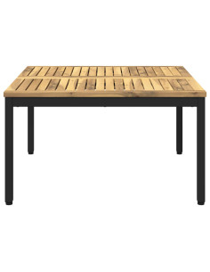 Tavolino da salotto Bianco e Nero 80 x 80,5 x 45 cm 2