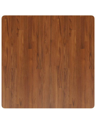 Piano Tavolo Quadrato Marrone Scuro 90x90x1,5cm Rovere Trattato