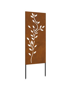 Schermo per privacy in giardino Floreale Ruggine 50 x 140 cm 2