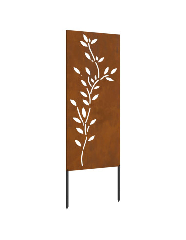 Schermo per privacy in giardino Floreale Ruggine 50 x 140 cm