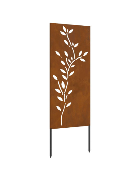 Schermo per privacy in giardino Floreale Ruggine 50 x 140 cm