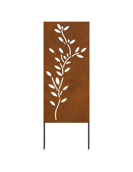 Schermo per privacy in giardino Floreale Ruggine 50 x 140 cm