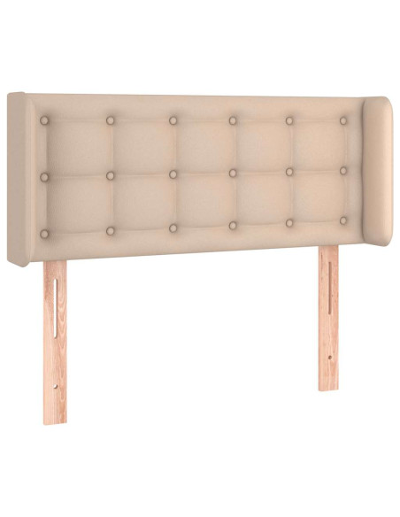 Testiera ad Orecchio Cappuccino 83x16x78/88 cm in Similpelle