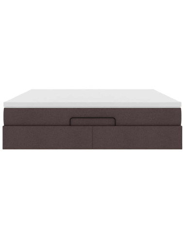 Struttura Letto Pouf con Materasso 160x200 cm in Tessuto